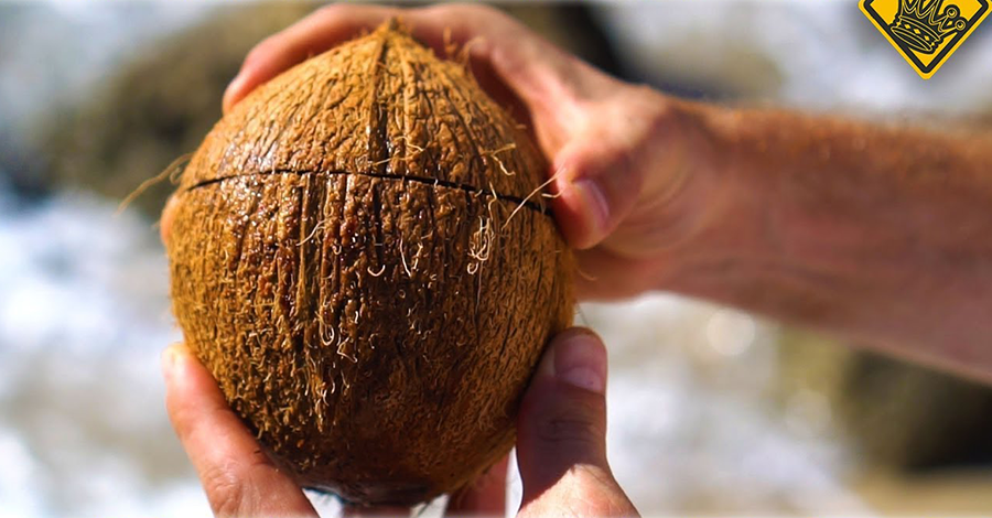 Ako otvoriť kokos bez pomôcok