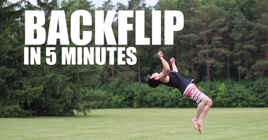Ako sa naučiť salto dozadu za 5 minút